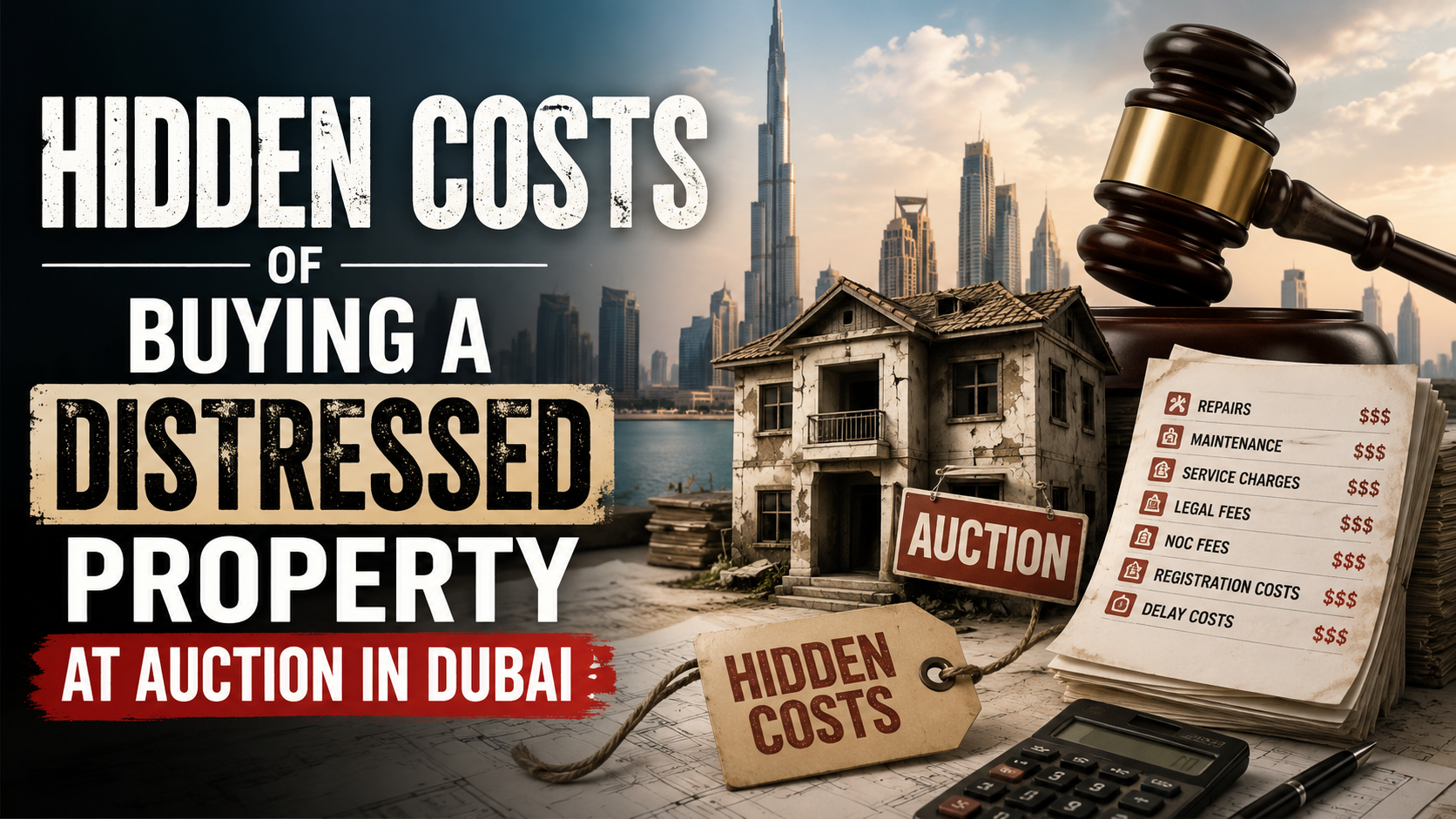 Hidden Costs of Buying a Distressed Property at Auction in Dubai